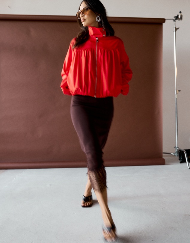 AERE - Isla Lightweight Funnel Neck Bomber