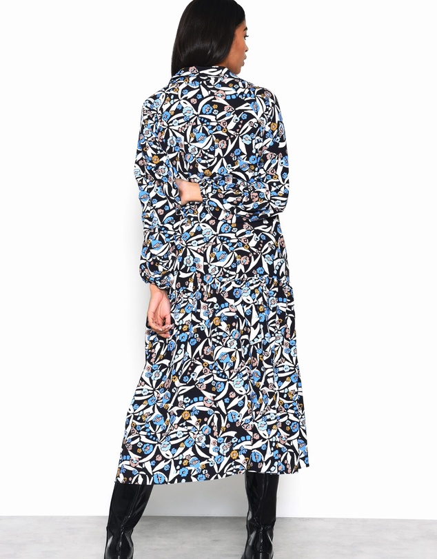 Glamorous - Long Puff Sleeve Midi Dress