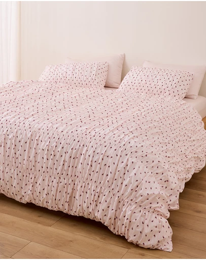 Sheet Society - Sofia Ruched Cotton Quilt Cover Set
