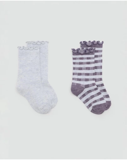 M.N.G - 2-Pack Iris Socks - Babies-Kids