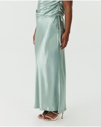 Third Form - Satin Bias Tie Side Skirt