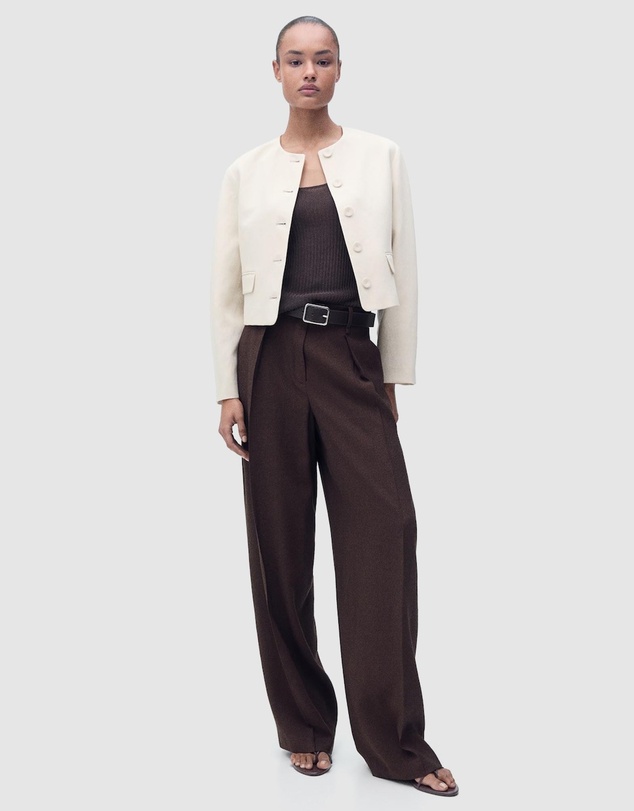 M.N.G - Cris Linen-Blend Jacket With Buttons