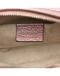Pre-Loved by Azura Reborn - Pre-Loved Mini Metallic Pebbled Calfskin Soho Chain Crossbody