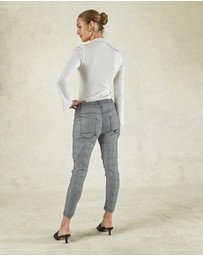DRICOPER DENIM - Active Cobalt Blue Check Jeans