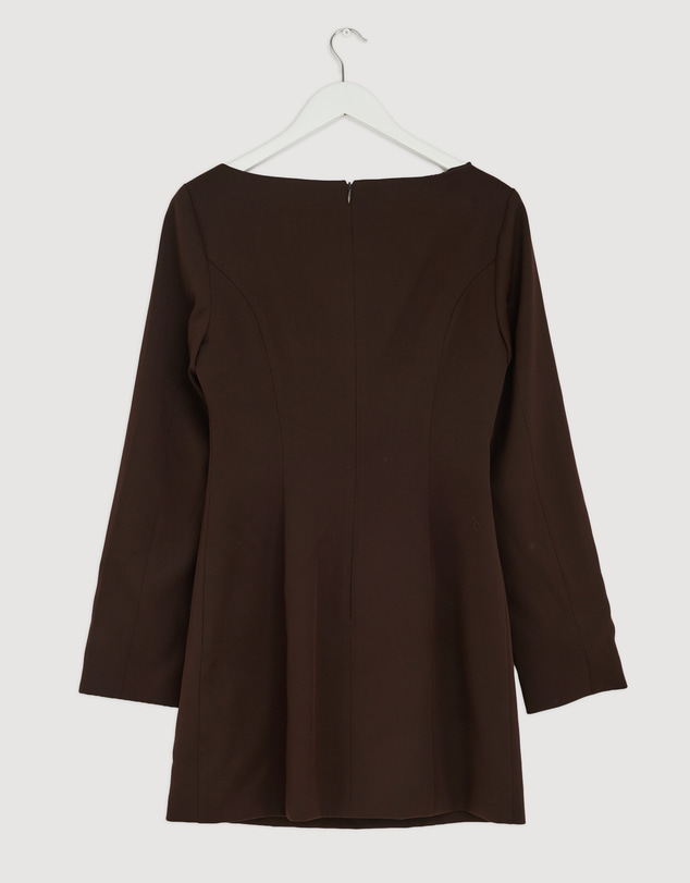 Revibe - Repaired AERE Eila Tailored Mini Dress - AU 8