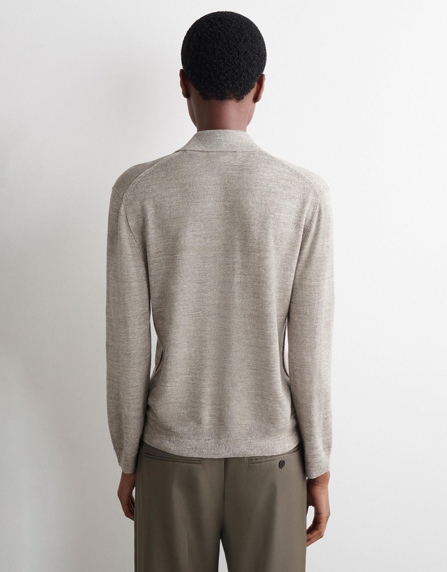 COS - Knitted Linen-Merino Shirt