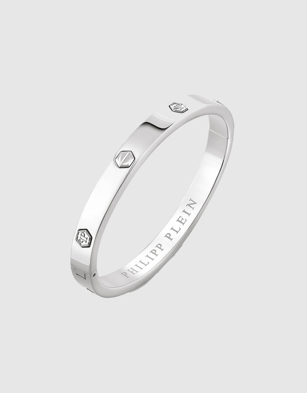 Philipp Plein - PLEIN CUFF Silver-Tone Bracelet