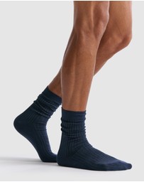 Ambra - Ambra Men's Organic Cotton Crew Sock 3 Pair Pack