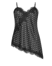 City Chic - Solene Spot Lace Trim Cami