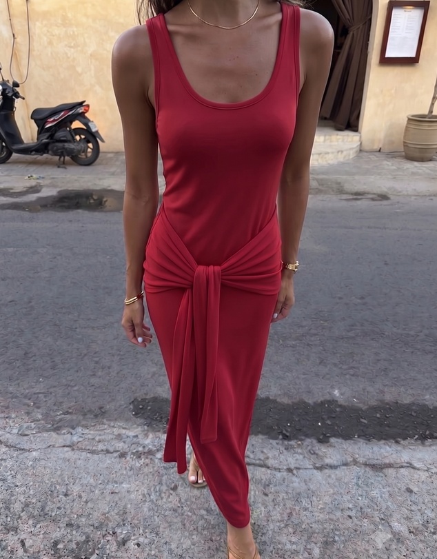 Dazie - Sunday Brunch Jersey Maxi Dress