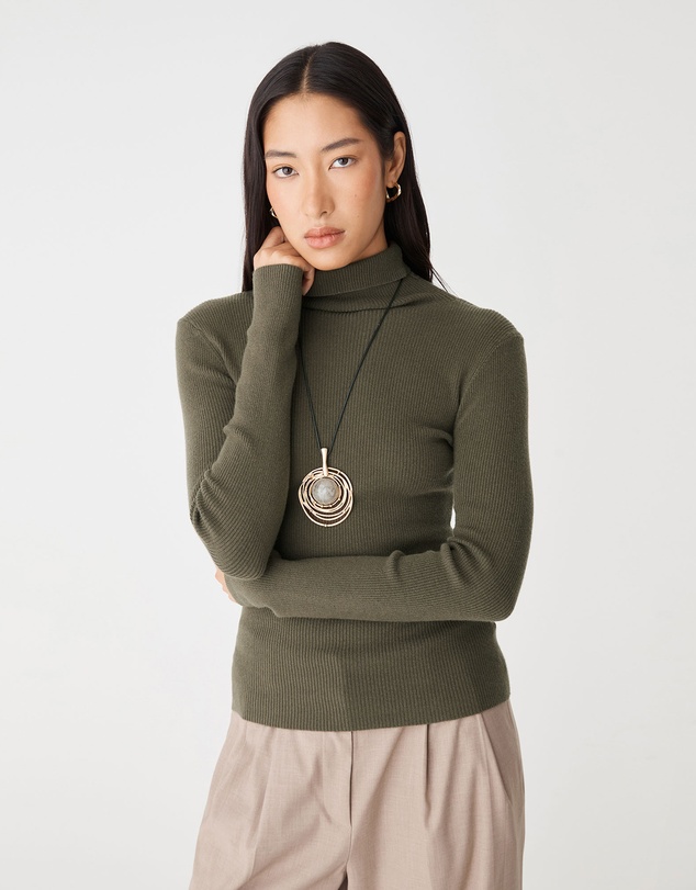 Forcast - Ginny Ribbed Turtleneck Knit
