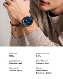 Fossil - Neutra Gun-Metal Chronograph Watch