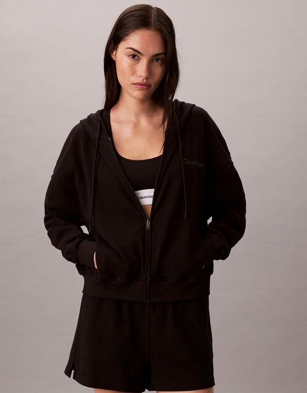 Calvin Klein - Logo Cotton Jersey Sweat Hoodie