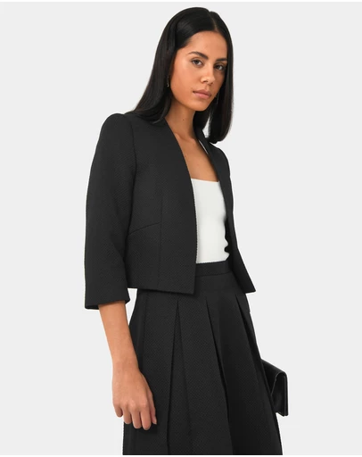 Forcast - Harriet Jacquard Crop Jacket