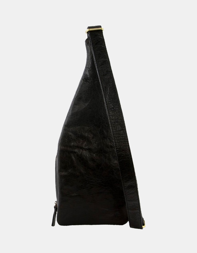 Pierre Cardin - Pierre Cardin Rustic Leather Sling Bag