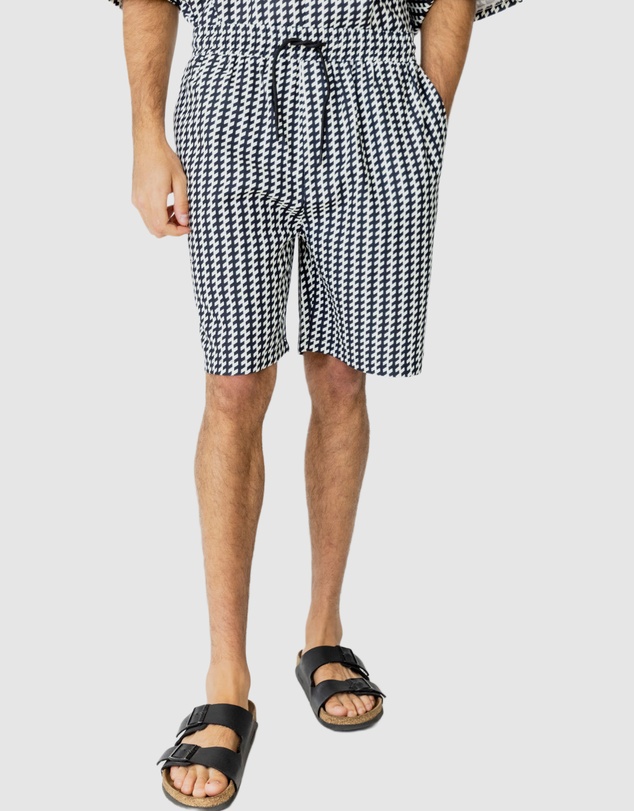 Justin Cassin - Mulholland Print Tie Shorts
