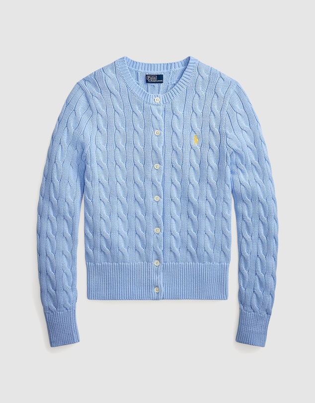 Polo Ralph Lauren - Cable-Knit Cotton Crewneck Cardigan