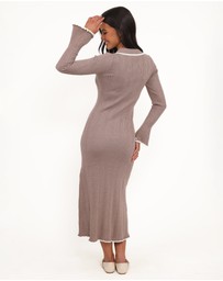 Petal & Pup - Avara Midi Dress - Brown