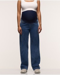 Soon Maternity - Straight Leg Overbelly Jeans