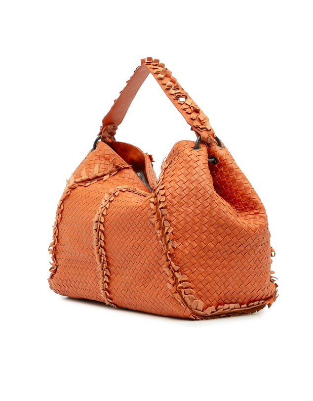 Pre-Loved by Azura Reborn - Pre-Loved Large Nappa Intrecciato Franges Hobo