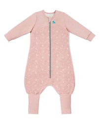 Love to Dream - Sleep Suit 1.5 TOG Stretch Cotton Fleece Moon and Back in Dusty Pink
