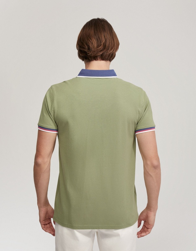 Oxford - Cam Contrast Collar Pique Polo
