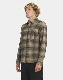 RVCA - Mens Huges Flannel Long Sleeve Shirt