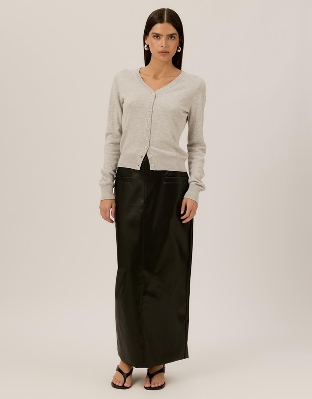 Tussah - Simone Cotton Blend V Neck Knit Cardigan