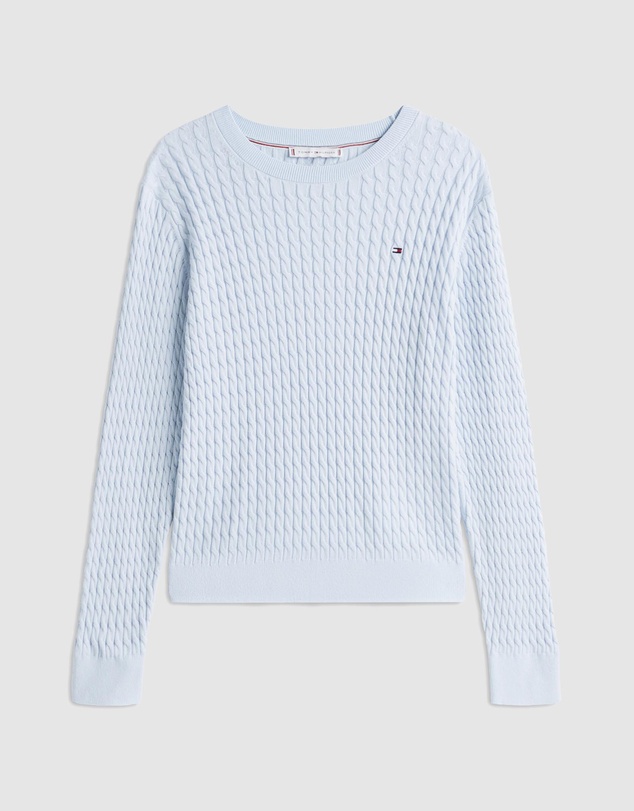 Tommy Hilfiger - Fine Cable Knit Crew Neck Jumper