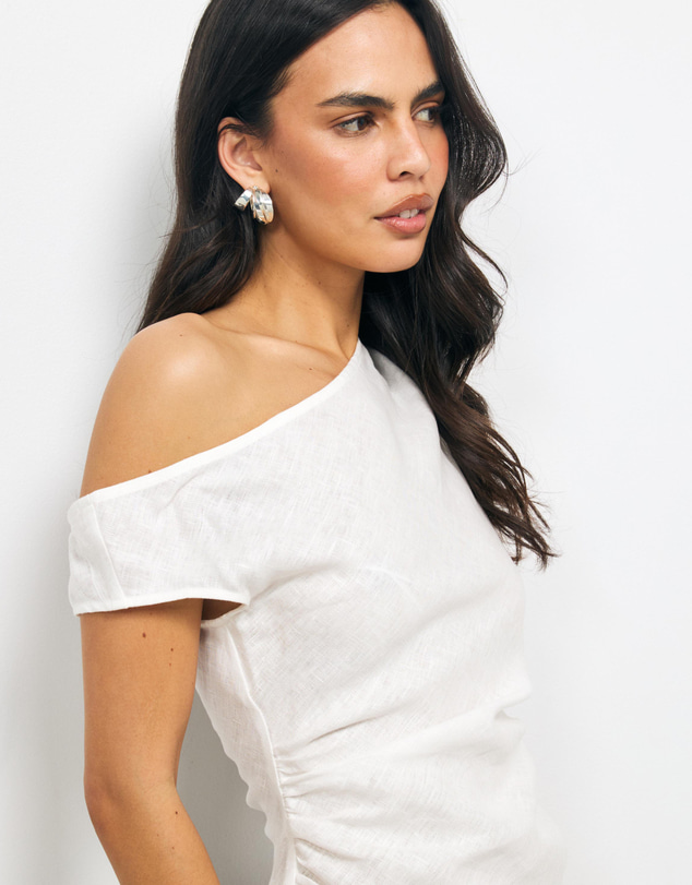 AERE - Isadora Asymmetric Draped Top