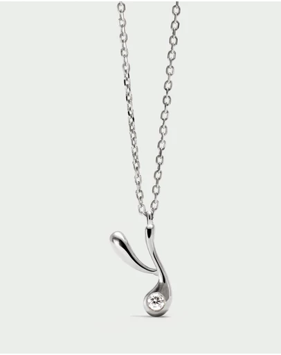 PDPAOLA - Initial 2026 Y Silver Pendant Necklace