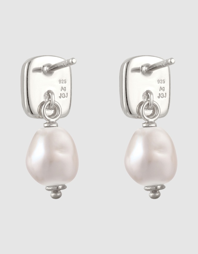 Elli Jewelry - Baroque Swarovski® Pearl Drop Earrings in 925 Silver
