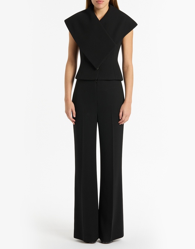 Carla Zampatti - Black Crepe Low Waist Pant