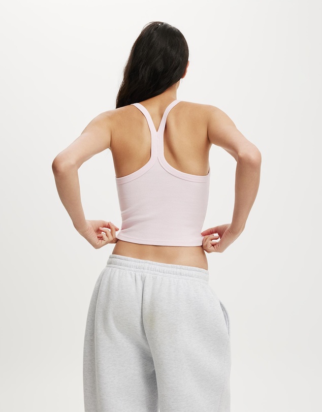 Cotton On Body Active - Active Rib T-Bar Cropped Tank