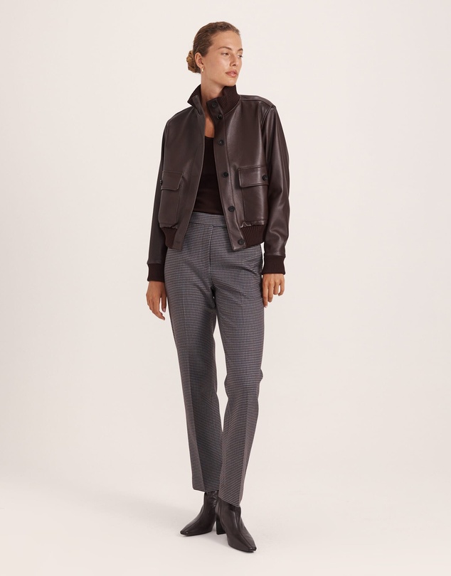 SABA - Jill Check Slim Leg Pant