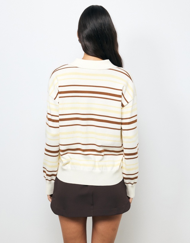 AERE - Elan Organic Cotton Stripe Polo