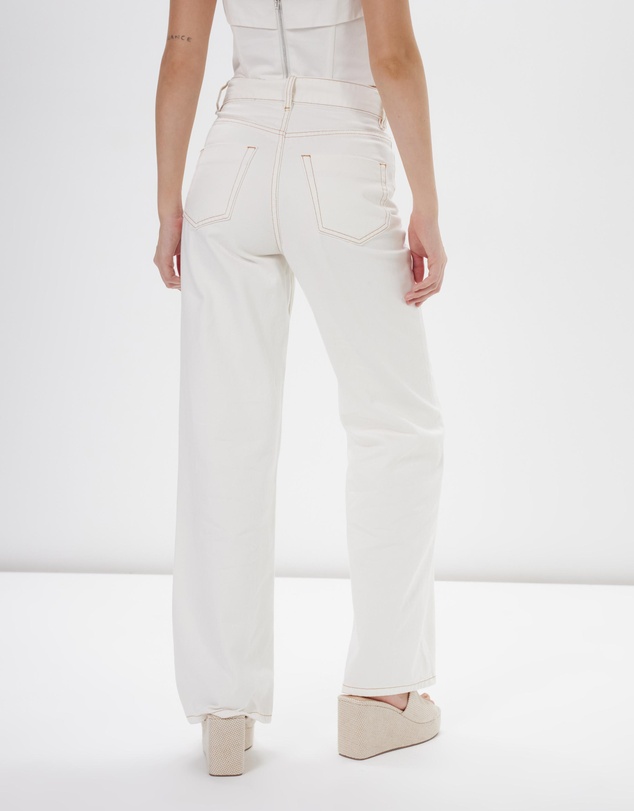 Dazie - London Fever High Waisted Wide Leg Jeans