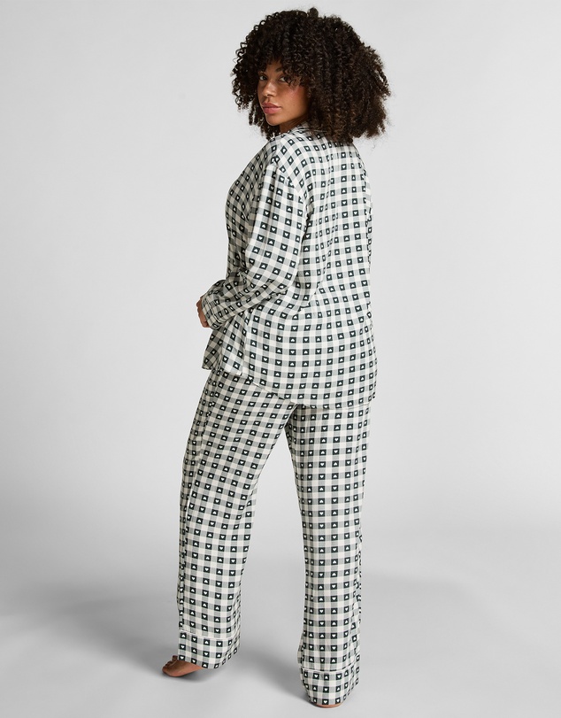 Hunkemoller - Long Sleeve Twill Print PJ Set