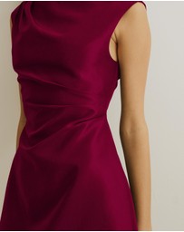 Atmos&Here - Rosie Structured Satin Mini Dress