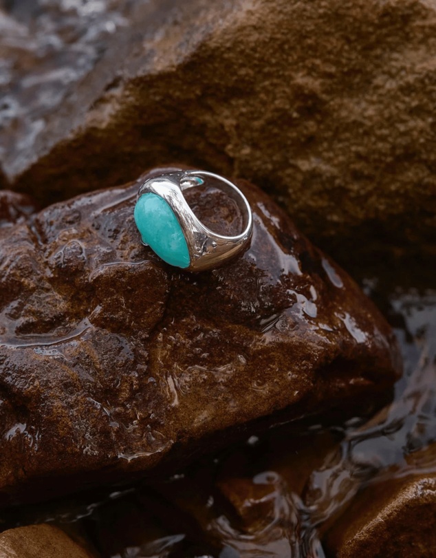 Najo - Emergence Amazonite Silver Ring