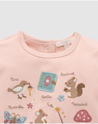 Purebaby - Mouse Thick Ruffle Top -Kids-Babies