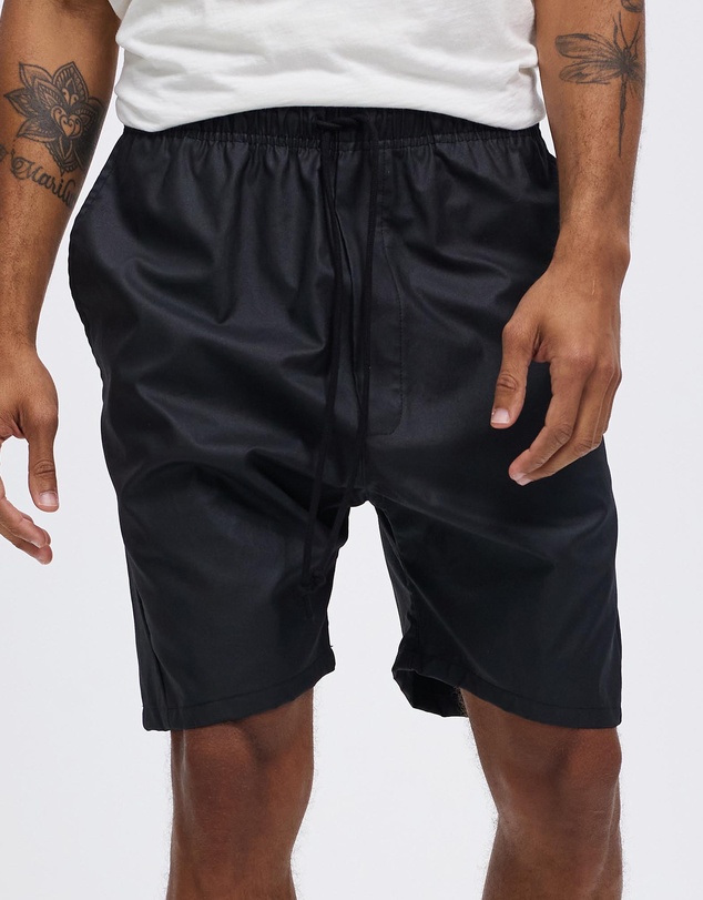 Surrounded By Ghosts - The Obsidian Coated Canvas Drawstring Shorts