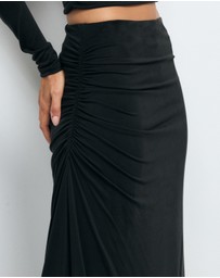 AERE - Ida Cupro Maxi Skirt