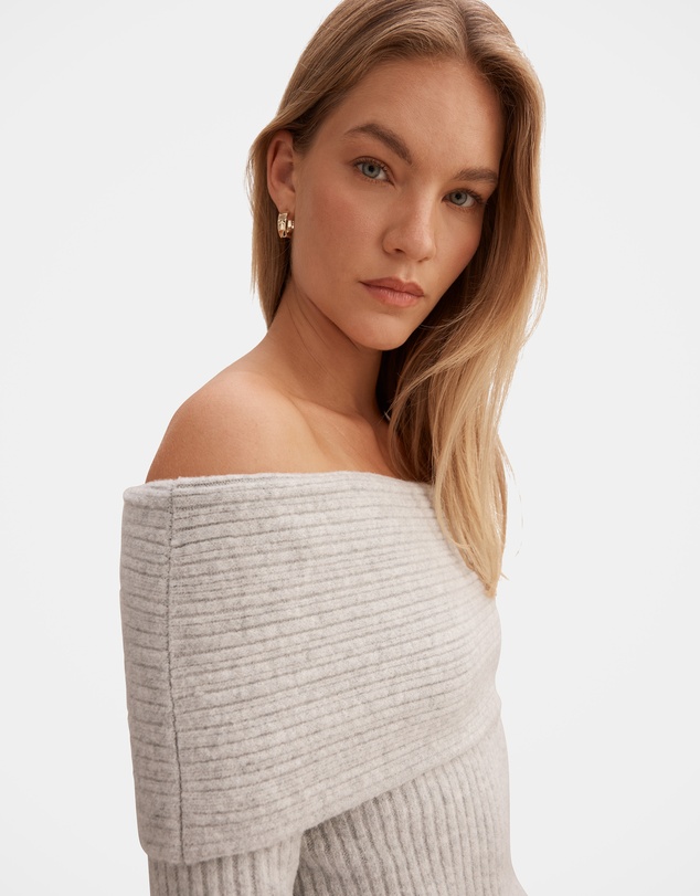 Forever New - Marcie Ribbed Knitted Bardot Top
