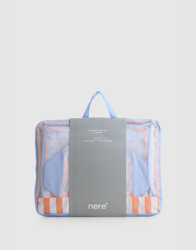 Nere - Stripe Compression Packing Cubes