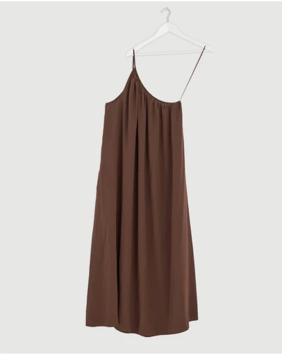 Revibe - Repaired Assembly Label Mila Asymmetrical Maxi Dress - AU 8