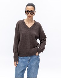 Minima Esenciales - Lorin Wool Cashmere V Neck