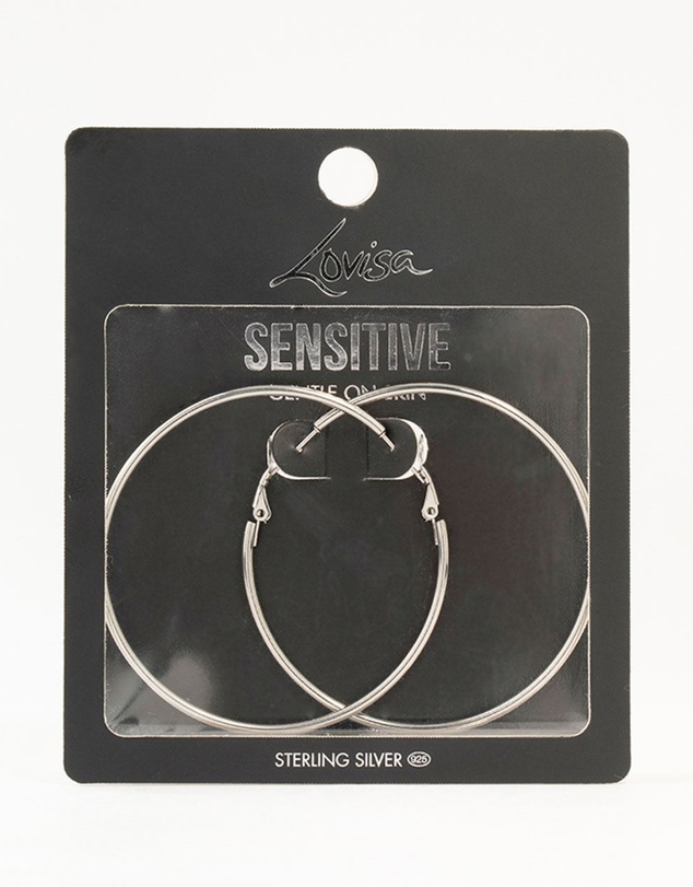 Lovisa - Surgical Steel Classic Hoop Earrings 60MM