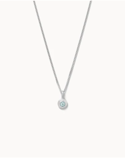Kirstin Ash - Birthstone Necklace March Aquamarine