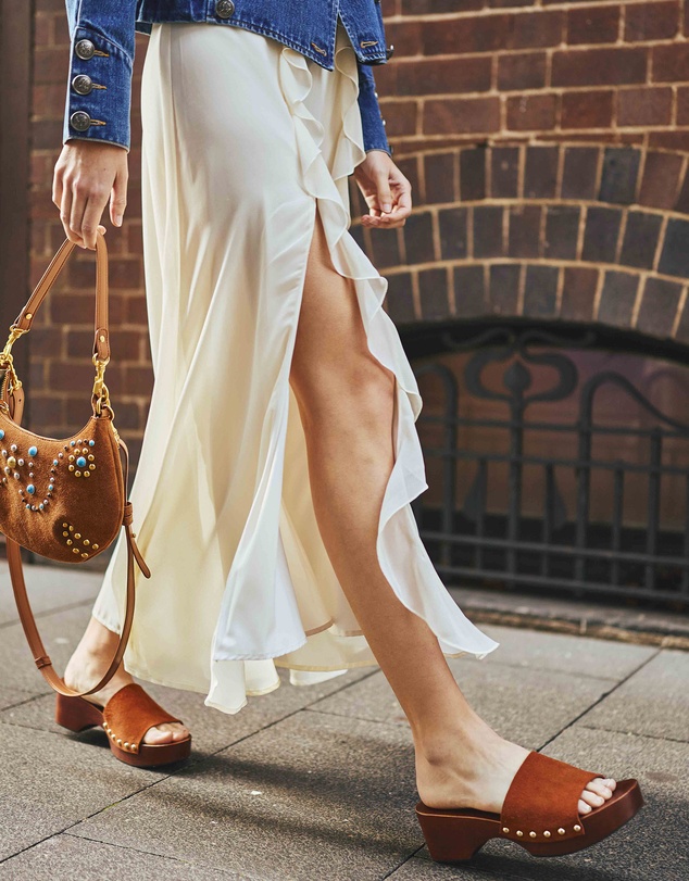 Belle & Bloom - I See Fire Animal Print Clog